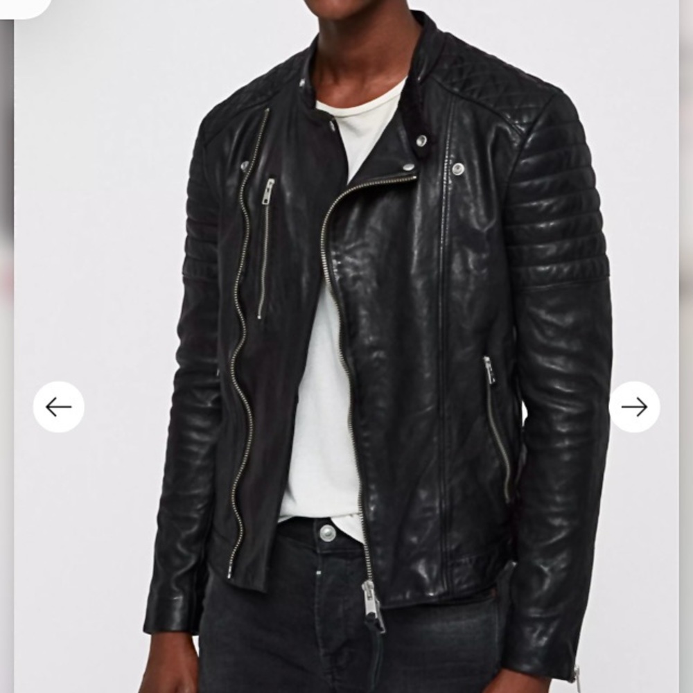 All Saints Sarls Biker Jacket Men’s XS Black